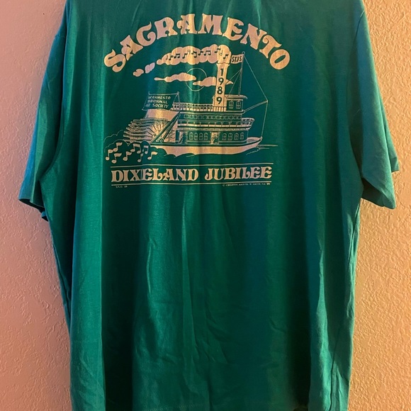 Other - Vintage Sacramento Dixieland jubilee 1989 single stitch size XL teal